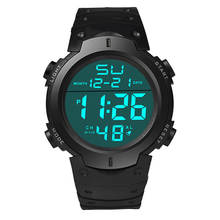 Waterproof Men's Silicone Clock LED Digital Stopwatch Date Rubber Sport Wrist Watch digital watch rerkek kol saati мужские часы 2024 - buy cheap