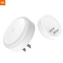 Xiaomi mijia, lâmpada original, luz noturna de indução, versão plugue da lâmpada, iluminação automática, interruptor de toque, baixo consumo de energia 2024 - compre barato