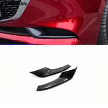 Front Fog Lamp Eyebrow Covers carbon fiber pattern Fog Light Trim car stylings For Mazda 3 Axela Bp 2019 2020    C1611 2024 - buy cheap