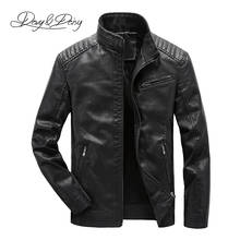 DAVYDAISY New Arrival Brand Mens Leather Jacket Motorcycle Causal PU Jackets Male Autumn Winter Fashion Warm Coat 4XL DCT-293 2024 - buy cheap