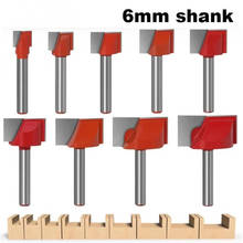 6mm Shank Surface Planing Bottom Cleaning Wood Milling CNC Cutter Engraving Knife Router Bit Woodworking Tool 10-32mm 2024 - buy cheap