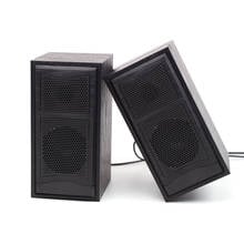 Altavoces de ordenador con cable USB, caja de sonido de combinación de Supergraves, Mini altavoz de madera para PC, reproductor de música estéreo, Subwoofer 2024 - compra barato