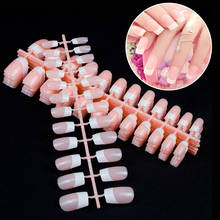 100Sheet White Pink French False Nails Long Acrylic Classical Full Artificial Press on Nails Tips Pattern Nep Nagels Faux Ongles 2024 - buy cheap