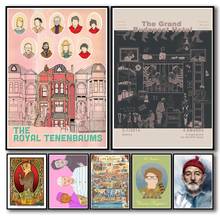 50 Designs Wes Anderson Movie Whitepaper Poster Painting Abstract Fancy Wall Sticker for Coffee House Bar A3 1 2024 - buy cheap