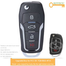 KEYECU-llave de coche remota con tapa mejorada, accesorio para Hyundai Sonata 2014, 2015, 2016, 2017, Fob, 4 botones-433MHz-Chip ID46-TQ8-RKE-4F16 2024 - compra barato