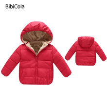 BibiCola Winter Baby Boys Parkas Cotton Toddler Girls Coats Jackets Thicken Warm Velvet Down Parka newborn Boy Outerwear 2024 - buy cheap