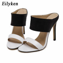Eilyken Fashion Gold Silver Women Summer Slippers Sexy Thin Heels Women Slippers Pumps Sandals Shoes size 35-40 2024 - buy cheap