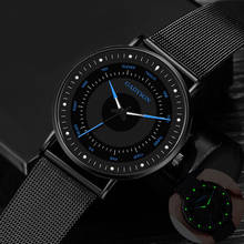 Relógio de quartzo luminoso masculino, relógio de luxo marca famosa de malha de aço inoxidável com calendário para negócios, relógios de homens 2024 - compre barato