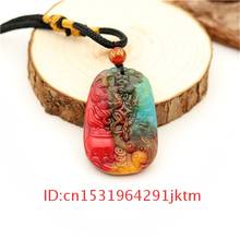 Men Hand Pendant Jadeite Natural Gifts Necklace Color Women Toad Chinese Jewelry for Fashion Carved Jade Charm Amulet 2024 - buy cheap