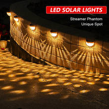 Luces LED solares para exteriores, decoración de valla de jardín, impermeable, Sensor semicírculo, lámpara de pared, luz nocturna de calle de ahorro de energía 2024 - compra barato