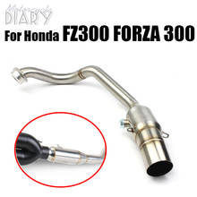 For Honda FZ300 FORZA300 FORZA FZ 300 Motorcycle Exhaust Full System Slip-On Middle Link Front Pipe Muffler Racing Bike Modified 2024 - buy cheap