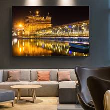 Golden Temple of India Canvas Painting Modern Landscape Prints and Posters Cuadros Wall Art Pictures for Living Room Home Decor 2024 - buy cheap