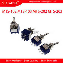 5 pces MTS-102 MTS-103 MTS-202 MTS-203 6a 125v mini 3/6pin on-off/on-off-on-on interruptores de alternância para luzes de comutação motores 2024 - compre barato