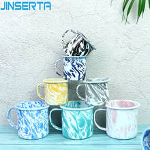 JINSERTA эмалированная кружка, чашка для чая, кофе, молока, большая емкость, домашний ресторан, кафе, настольный декор, ванная комната, чашка для зубной щетки 2024 - купить недорого