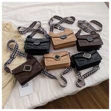 For Women 2020 Shoulder Messenger Bag Lady Luxury Handbags Rivet Chain Small square bag Crossbody Bags 2024 - buy cheap