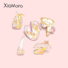 Romantic Color Painting Dream Enamel Pins Fashion Clock Pen Brooches Lapel Badges Wholesale Cute Pin Jewelry Gifts for Friends 2024 - buy cheap