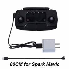 80cm Nylon Remote Control USB Charging Cable For DJI MAVIC Pro Mavic Air SPARK Drone for Contorller Spare Parts Accessories 2024 - buy cheap