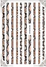 3D Nail Sticker Snake Skin Black Design DIY Tips Nail Art Decoration Packaging Self-adhesive Transfer Decal Slider 2024 - buy cheap