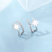 LISM  Silver Color 2020 Korean Sweet Cute Star U Shape Stud Earrings For Women Girl Jewelry Party Drop Shipping 2024 - buy cheap