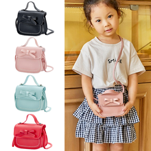 New Fashion Handbag Bowknot Coin Purses Children Baby Girls Messenger Bags Kids Princess School Fresh And Cute Shoulder Bag 2024 - buy cheap