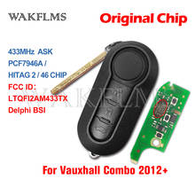 For Vauxhall Combo 2012 2013 2014 2015 2016 2017 2018 2019 Flip Remote Car Key Fob 433MHz Delphi BSI LTQFI2AM433TX 2024 - buy cheap