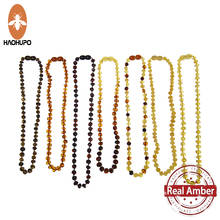 HAOHUPO Class A Natural Bead Necklace Baltic Teething Ambers Necklace For Baby Drool Highest Quality Certified Amber Jewelry 2024 - buy cheap