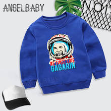 Sudadera con capucha para niños y niñas, ropa de otoño con estampado de CCCP, URSS, Gagarin, de la Unión soviético, Rusia, espacio, KYT2437 2024 - compra barato