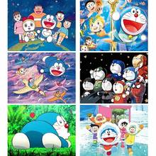 Japan Anime Cross Stitch Painting 5D Doraemon Diamond Picture Full Diamond Embroidery Diamond Mosaic Home Decor 2024 - buy cheap