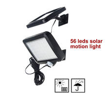 56 leds solar light split panel PIR motion sensor outdoor street wall security lamp camps waterproof spot floodlight for garden 2024 - buy cheap