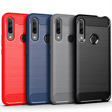 Carbon fiber Cover Shockproof Phone Case For Huawei Honor 9X Premium Play 3 3e View 10 20 9 Play 7A 7C Pro Cover Bumper Case 2024 - buy cheap