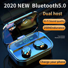 TWS Bluetooth 5,0 наушники 2600 мАч зарядная коробка беспроводные наушники 9D стерео спортивные водонепроницаемые наушники гарнитуры с микрофоном 2024 - купить недорого