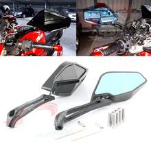 Для поездок на мотоцикле Ducati Monster 696 796 795 821 1100 1200 Evo DIAVEL ЧПУ Алюминий мотоцикл заднего зеркала, стекло боковое зеркало заднего вида 2024 - купить недорого