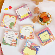 100sheets/pack Cute Cartoon Bear Memo Pad School Stationery Kawaii Daily Plan to Do List Check Note Message Paper Memo Notepad 2024 - buy cheap