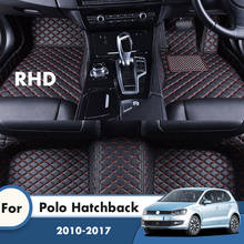 Tapetes para polo hatchback, 2017, 2016, 2015, 2014, 2013, 2012, 2011, acessórios de interiores automotivos 2024 - compre barato