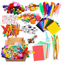 Bastão de pelúcia/pompoms cores do arco-íris brinquedos diy educativos artesanais brinquedos para criatividade brinquedos gyh 2024 - compre barato