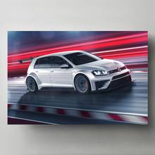 Imagem da arte da parede moderna golfs gti tcr tuning corrida esporte carro quadros em tela cartazes e impressões para casa decoração do quarto 2024 - compre barato