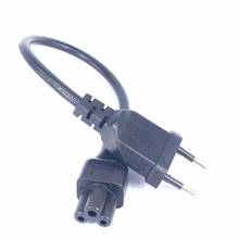 Cable adaptador macho de 2 pines a IEC 320 C5 para fuente de alimentación de portátil, adaptador de energía de Cable de la UE 2024 - compra barato