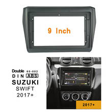 Panel de Fascia estéreo para coche, 9 pulgadas, 2Din, montaje en salpicadero, Kit de marco de DVD, doble Din, para SUZUKI SWIFT 2017 + 2024 - compra barato