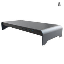 Base inteligente de aleación de aluminio para ordenador portátil, soporte con 4 puertos USB 3,0, gran oferta 2024 - compra barato