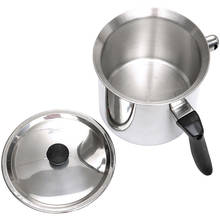 Simmer Pot Stainless Steel 1l Milk Boiler Lid Milk Pot Stainless Steel Body With Spout Induction Bottom Household  Simmer Pot 2024 - buy cheap