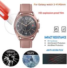 2Pcs Tempered Glass For Samsung Galaxy Watch HD Film For Galaxy watch 3 41mm 45mm Explosion proof screen Protector Film 9H 2.5D 2024 - buy cheap