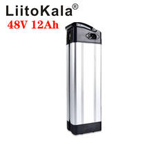 LiitoKala 48V 12Ah silver fish Electric Bike battery for 48V Bafang/8fun 500W 750W mid/center drive motor 2024 - buy cheap