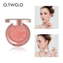 O.TWO.O 6 Color Face Blusher Powder Rouge Makeup Cheek Blusher Powder Mineral Palette Blusher Brush Cream Natural Blush Cosmetic 2024 - buy cheap