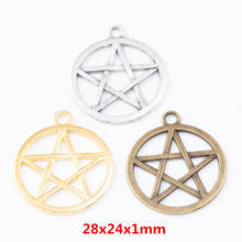 35 pieces of retro metal zinc alloy star pendant for DIY handmade jewelry necklace making 7862 2024 - buy cheap