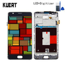 KUERT 5.5" LCD For OnePlus 3 A3000 A3003 LCD Display Touch Screen Digitizer Assembly with Frame Free shipping 2024 - buy cheap