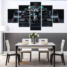 5 Pieces Pingzhi AMG Formula 1 w11 Car Canvas Frame Art Living Room Home Decor Artwork Wall Picture Print Painting Poster 2024 - buy cheap