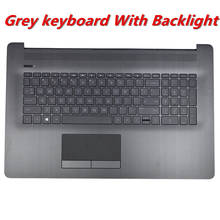 NEW Original Laptop Palmrest Upper Case With Touchpad Backlit Keyboard For HP 17-BY 17-CA L22750-001 US 2024 - buy cheap