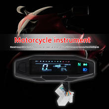 Mini Universal Motorcycle Speedometer Odometer Tachometer RPM Fuel Meter Backlit LCD Digital Electric Injection Carburetor Meter 2024 - buy cheap