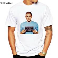 Camiseta de Michael Scofield para hombre y mujer, camisa Unisex de moda, 2018 algodón, manga corta, cuello redondo, 100% 2024 - compra barato