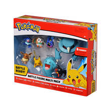 8pcs/set Pikachu Pokemon Pocket Monster detective Pikachu Doll PVC Action Figure игрушки Battle collector Decoration Kids gifts 2024 - buy cheap